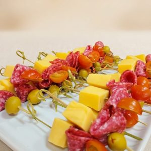 Brochetas Salame Queso Aceituna (25 o 50 uni.)