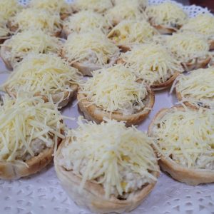 Mini Quiches Jamón Champiñon Queso (25 o 50 uni.)
