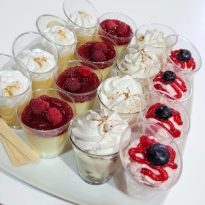 Mini Postres 60 Oz (25 o 50 uni.)
