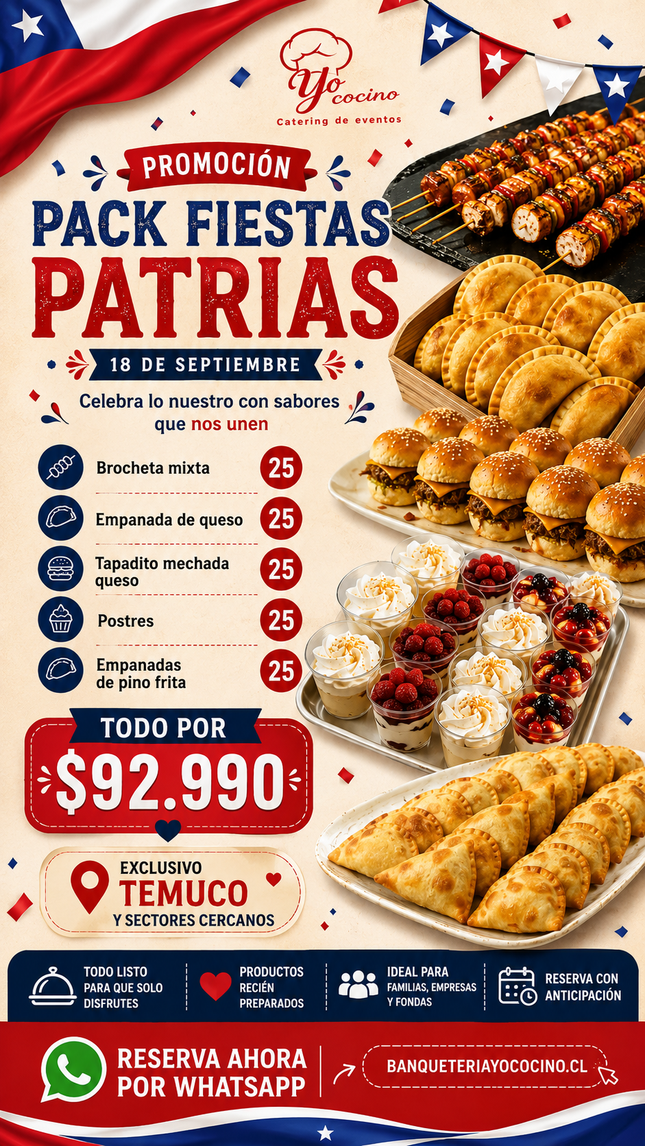 PACK FIESTAS PATRIAS $92.990
