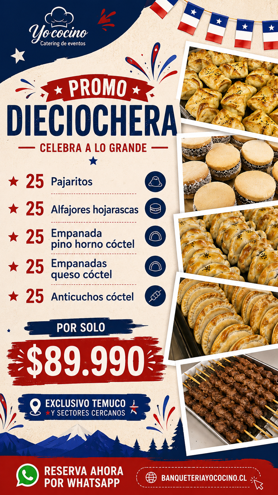 Promo Dieciochera $89.990